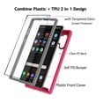 thumbnail image 4 of Galaxy Note 10 10+ 10 Plus 5G 2019 Phone Case [with Tempered Glass Screen Protector] Full-Body Rugged Transparent Clear Back Bumper Cover, 4 of 8