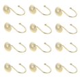 thumbnail image 1 of Here's a polished and professional product description based on your input:\n\n \n\n**12pcs Frosted Silver & Gold Decorative Shower Curtain Hooks –, 1 of 4