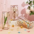 thumbnail image 5 of 10 Sets Transparent Plastic Gift Box 2.8x2.8x8.3 Inch Clear PVC Plastic Favor Box Rectangle Candy Box with Golden Borders and Cord, 5 of 6