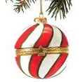 thumbnail image 1 of Hinged Porcelain Surprise Christmas Ornaments (Swirl), 1 of 2