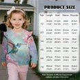 thumbnail image 2 of Xixirimido Hummingbird Pink Cherry Blossoms Print Toddler Girls Sweatshirt Crewneck Pullover Long Sleeve Tops Blouse Graphic Sweater T-Shirt Fall Winter Clothes Ruffle Shoulder, for 2-3T, 2 of 7
