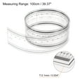 thumbnail image 2 of Unique Bargains 2pcs Film Flexible Ruler 100cm 0.1mm Scale with R Angle & Width Lines PET Plastic Folding Straight Ruler, 2 of 6