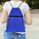 thumbnail image 1 of Mochila deportiva impermeable con cordón y bolsillo pequeño - Bolsa ligera de tela Oxford para guardar artículos esenciales de gimnasio, viajes y fitness Aestivo | Azul | AESTIVO, 1 of 7
