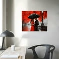 thumbnail image 3 of Nawypu  Contemporary Wall Art Black White and Red Umbrella Couple in Street Big Ben Print Canvas Wall Art Romantic Picture Artwork for Bedroom Living Room Decor 20x16 inch, 3 of 4