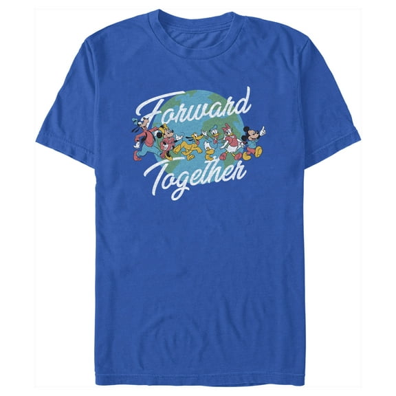Men's Mickey & Friends Forward Together Graphic Tee Royal Blue Large