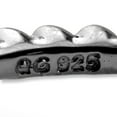 thumbnail image 4 of 925 Sterling Silver Black Plated Stackable Ring Fancy/, 4 of 8