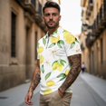 thumbnail image 3 of KUIFORTI Matching Golf Shirts for Couple Lemon Blossoms His and Hers Golf Shirts 4-Way Stretch Matching Mens Hawaiian Shirt Suitable for Tennis Enthusiasts Lightweight Quick Dry, 3 of 6