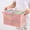 Pink, variant on Plastic Laundry Basket with Handle, Foldable Storage Hamper for Home Dorm Room, Collapsible Clothes Bin Organizer for Bedroom Bathroom, Ventilated Laundry Sorter Basket for Toys Sports Equipment