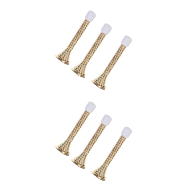 Monstrate Tope de puerta de plata de 3 uds, Protector de pared a prueba de herrumbre, Tope de puerta impermeable de acero inoxidable, soporte de Dorado 2Conjunto