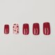 thumbnail image 3 of Set de 24 Uñas Postizas Wisewo en Forma Almendra Roja Reutilizables, 3 of 7