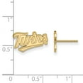 thumbnail image 2 of Women's Minnesota Twins 14k Yellow Gold Extra Small Post Earrings, 2 of 2
