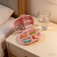 thumbnail image 3 of Lunxisen 3 Pcs Moisture Proof Mini Organizer Box Portable Travel Storage Removable Containers Weekly Grids, 3 of 8