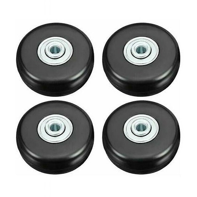 Roulette de Valise, Valise de Bagage Réparation Roulette Robuste 50mm Muet Caoutchouc Universel Roue Pivotante de Rechange de Transport Remplacer Roulette 4PCS pour Valise/lu