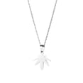 thumbnail image 1 of Collar de acero inoxidable con colgante de hoja, collar gargantilla, collar de moda para mujer, joyería de tendencia, regalo para chicas adolescentes, 1 of 7