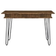 thumbnail image 5 of Sheeran 47-inch Writing Desk with Storage Rustic Amber, 5 of 14