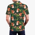 thumbnail image 4 of Balery Forest Squirrel Printed Men’s Short Sleeve Polo Shirt, Midweight Men's Shirt,Golf Polo shirts -X-Large, 4 of 9