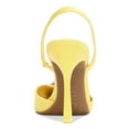 thumbnail image 3 of INC Womens Yellow Embellished Mateo Victoria Pointed Toe Stiletto Slip On Slingback 7 M, 3 of 4