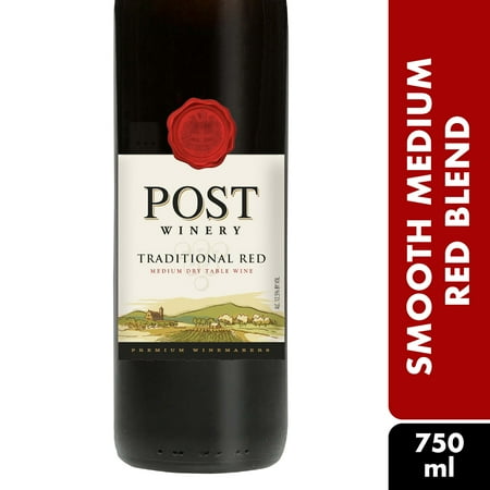 Post Winery Traditional Red Blend Wine, Arkansas, 750 ml Glass Bottle
