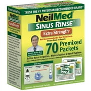 NeilMed Sinus Rinse Extra Strength Pre-Mixed Hypertonic Packets, 70ct