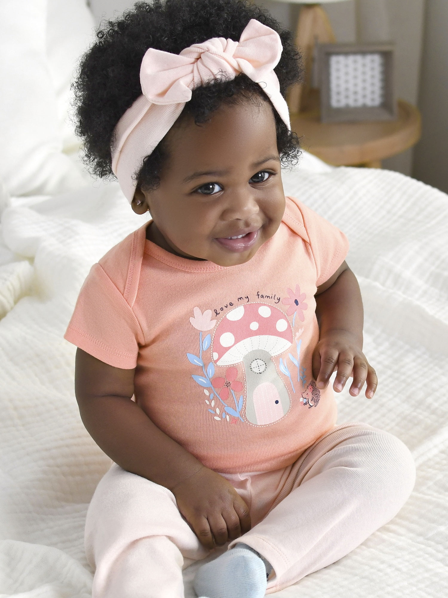 Gerber Baby Girl Bodysuit, 3-Pack, Sizes Preemie -12 Months
