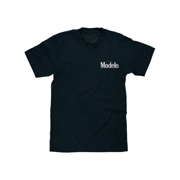 Tee Luv Cerveza Modelo 25 Front and Back Beer Logo T-Shirt (Men's) (L)