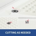 thumbnail image 6 of OTHWAY Extra Large Shower Mat 47x32, TPE Non Slip Shower Mat, Inside Shower Mat with Drain Holes Suction Cups, Walk in Shower Mat for Shower Stall, Anti-Slip for Elderly Kids (White), 6 of 8