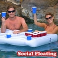 thumbnail image 3 of Mesa flotante de beer pong, barcaza GoPong original para fiestas en la piscina, 3 of 7