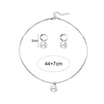 thumbnail image 6 of SmartBy Faux Pearl Jewelry Set for Women White Faux Pearl Necklace Hoop Earrings Set for Bride Bridesmaid Wedding Accessory, 6 of 7