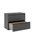 thumbnail image 4 of Hirsh 36 Inch Wide 2 Drawer Metal Lateral File Cabinet for Home and Office, Holds Letter, Legal and A4 Hanging Folders, Charcoal, 4 of 6