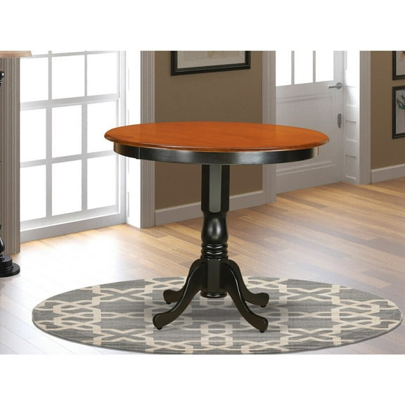 Counter Height Table Vintage Pub Table 42x42 Square Gathering Table Buttermilk Cherry Finish