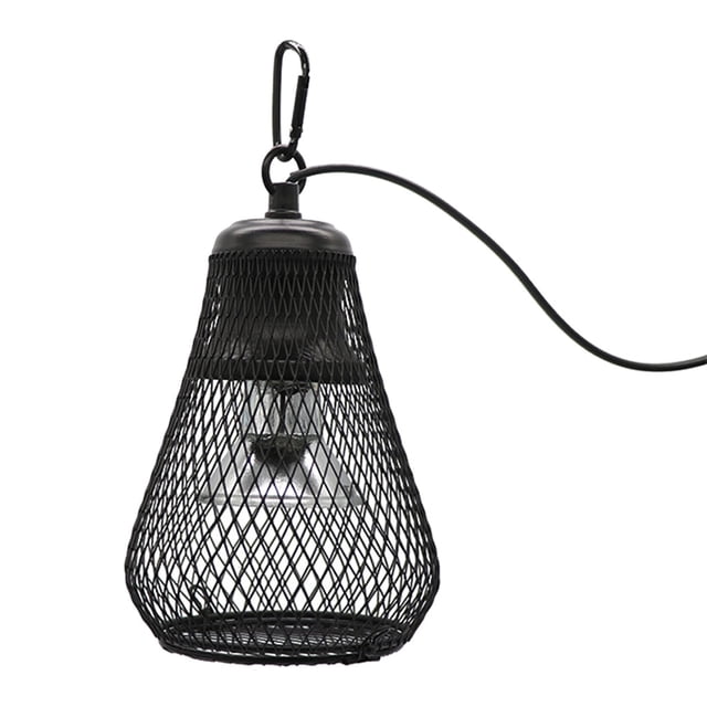 Lámpara de calor para reptiles Uvb/UVA, jaula de malla E27, soporte de luz de calor de cerámica para 75W Zulema Pantalla de lámpara de calentador de reptiles