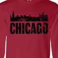 thumbnail image 4 of Inktastic Chicago Skyline Grunge Long Sleeve T-Shirt, 4 of 5