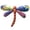 Blue, variant on Morttic Metal Dragonfly Decor Wall Sculptures Ornaments Garden Art Hanging Decoration for Patio Porch Fence (Purple)