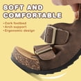 thumbnail image 2 of Lezzglt Kids Slides Sandals, Cork Footbed Sandals for Girls Boys, Non-Slip Boys and Girls Slides Shoes with Adjustable Buckle Summer Slip-on Slippers Indoor Outdoor, 2 of 8