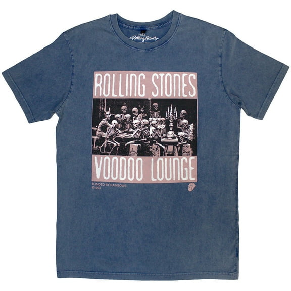 The Rolling Stones Unisex Stone Wash T-Shirt: Voodoo Skulls Stone Wash (Small)