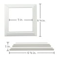 thumbnail image 5 of Plum Fittings 5 Inch x 5" Inch White Traditional Vinyl Post Skirt | Vinyl Post Trim | Two-Piece | Railing (Single Skirt), 5 of 5