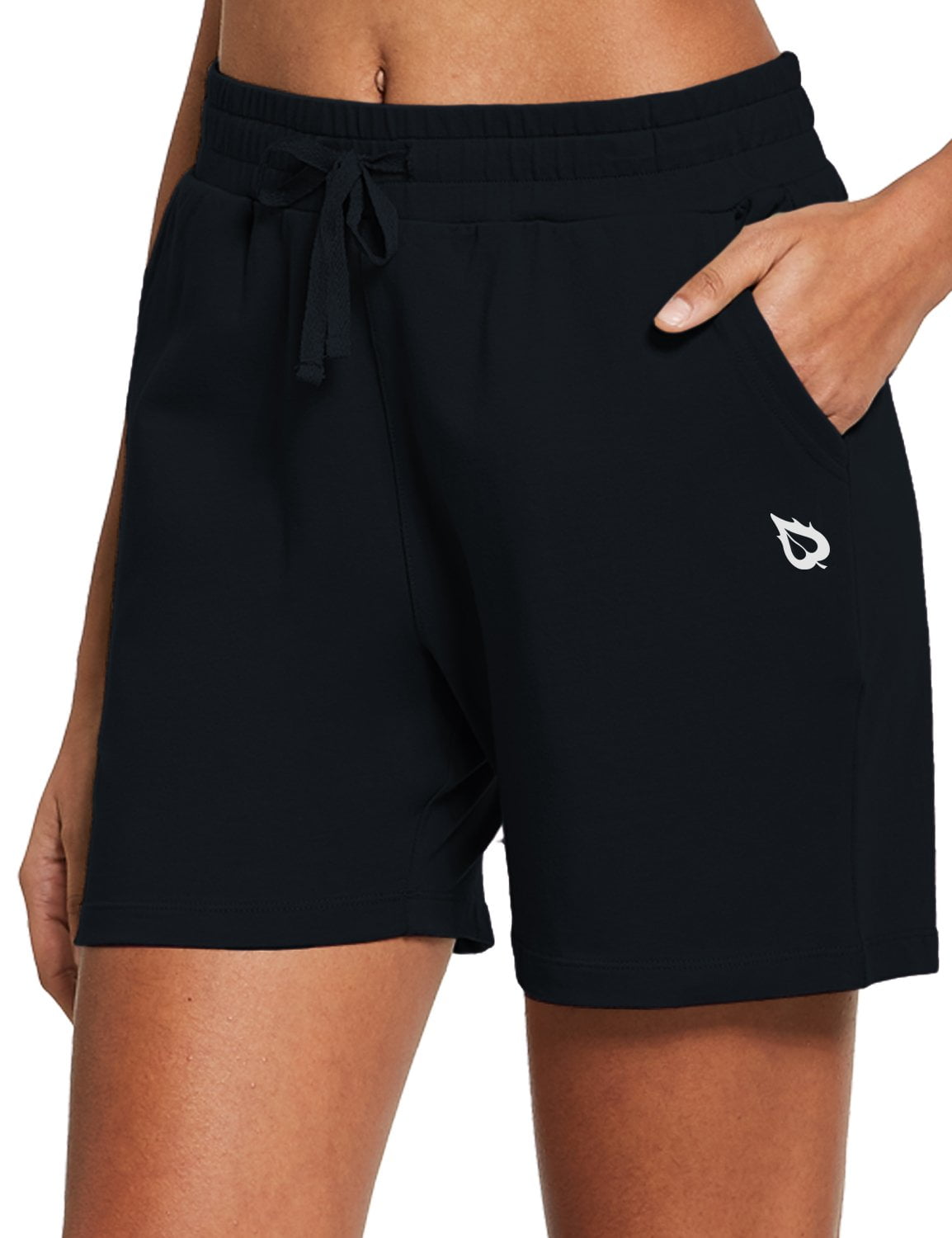 BALEAF Women's Shorts Athletic Workout Casual Cotton Lounge Walking