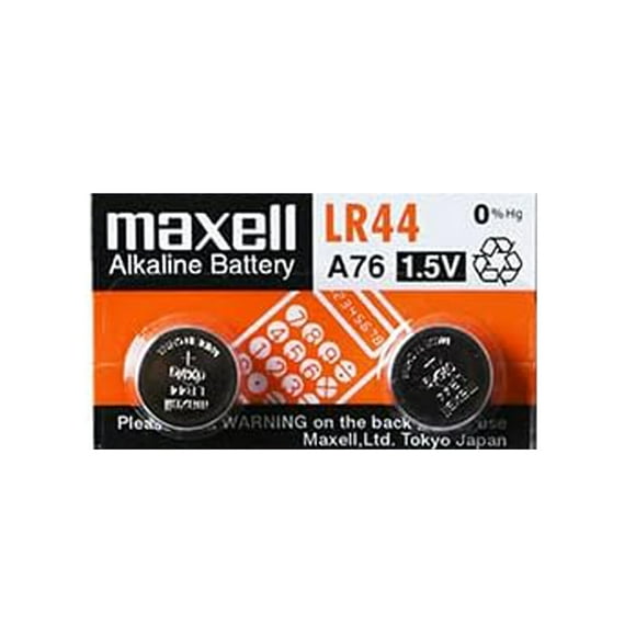 2 x Maxell LR44 Watch Batteries, LR44 Battery AG13, SR44SW, SR44W