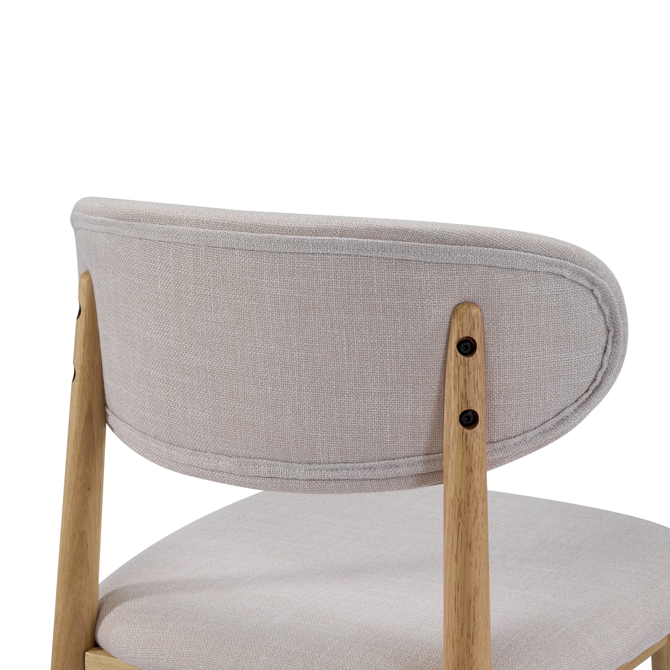 Christopher Knight Home 5-Piece Mid-Century Dining Set, 59" Dining Table with 4 Beige Upholstered Chairs