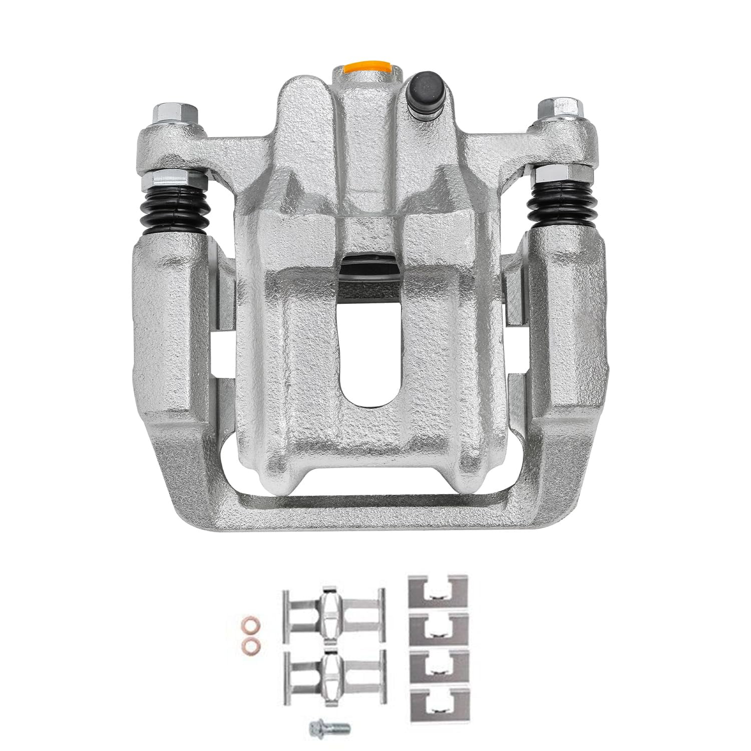 Detroit Axle - Rear Brake Calipers for 2003-2011 Honda Element 2001-2003 CL 1999-2008 TL Disc Brake Calipers with Bracket Replacement [Metal Piston Only Option Available]