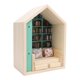 thumbnail image 1 of Mini Casa Con Estantería, Kit De Mini Rincón Para Libros De Madera De Pino, Ambiente Artístico Fácil De Mantener Para Librería Y Dormitorio, 1 of 7