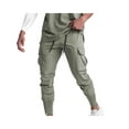 thumbnail image 3 of ZAXARRA Solid Color High Waist Ankle Banded Pants with Drawstring and Pockets, 3 of 9