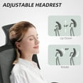 thumbnail image 5 of HOMCOM Ergonomic Office Chair with Flip-up Armrest, Adjustable Headrest and Lumbar Support, Mesh Desk Chair for Home Office, Black, 5 of 9