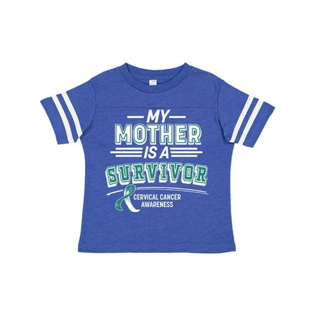 

Inktastic My Mother is a Survivor Cervical Cancer Awareness Gift Toddler Boy or Toddler Girl T-Shirt