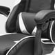 thumbnail image 5 of Silla Gamer Ergonómica Giratoria con Ángulo de Inclinación Máxima de 155 Grados Soporta hasta 110 Kilos Lumax Color Blanco con Negro, 5 of 8