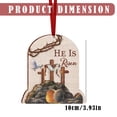 thumbnail image 3 of Easter Wooden Pendant Holiday Decoration Pendant Wooden Crafts Unique Easter Themed Design Including Such As Crosses With Colors And A Festive Atmosphere., 3 of 8