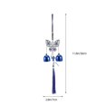 thumbnail image 2 of Blue Evil Eye Wind Chimes Car Hanging Ornament for Protection with Tassels, 2 of 5