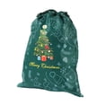 thumbnail image 3 of segolike Christmas Drawstring Gift Bag Festive for Chocolate Celebration Party Favors Green, 3 of 9