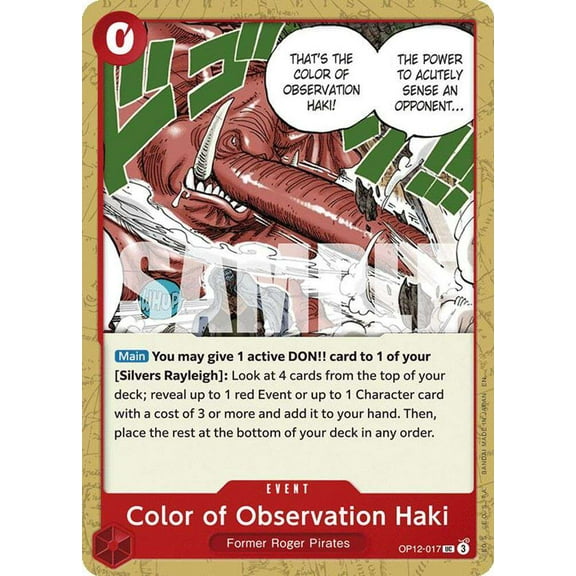 One Piece Legacy of the Master Uncommon Color of Observation Haki OP12-017