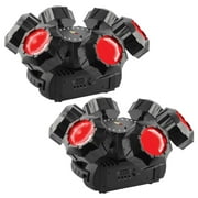 Chauvet DJ Helicopter Q6 Rotating Multi-Effect Light with Beams, Strobe, and Laser Duo Package